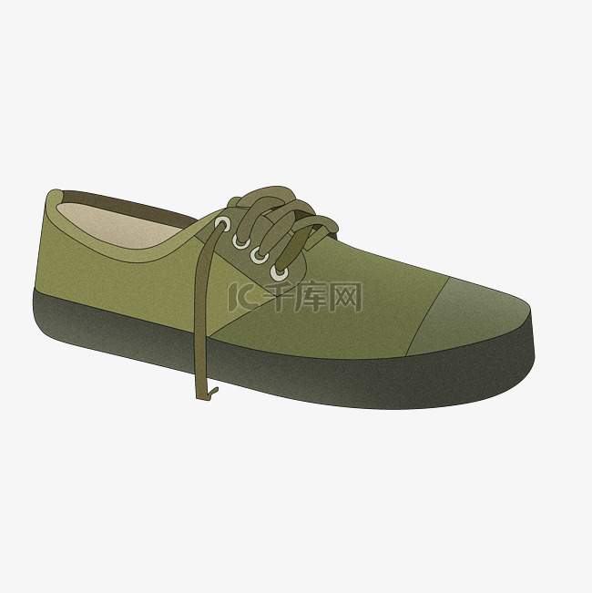 绿色国货鞋