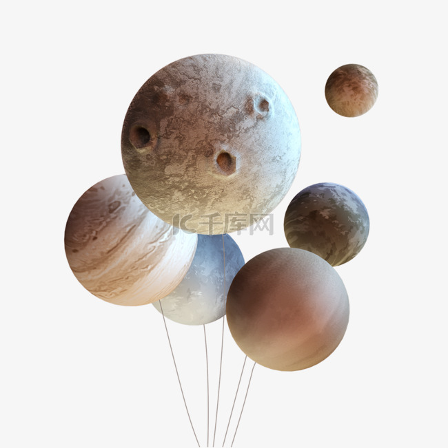 3d宇宙立体星球气球