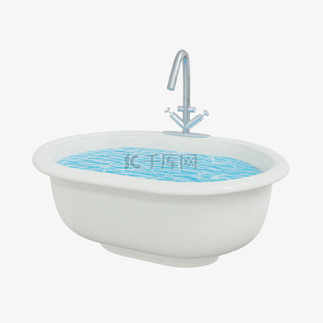 3DC4D立体洗浴洗澡大浴缸