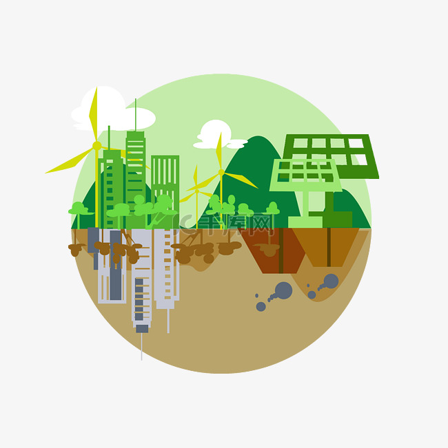 绿色低碳环保回收环境污染节能