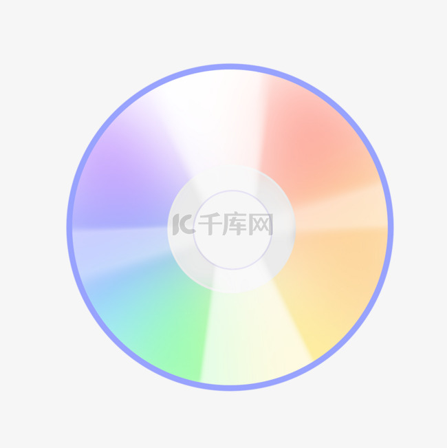 彩色反光cd剪贴画