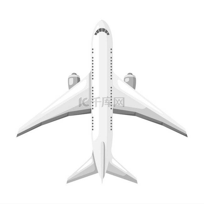 飞机插图旅行或旅行的图像样式化