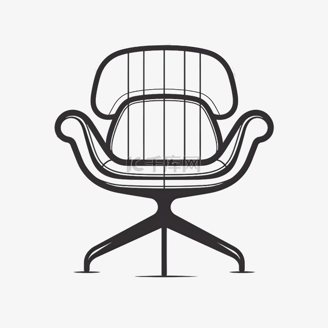 极简主义头枕旋转椅icon