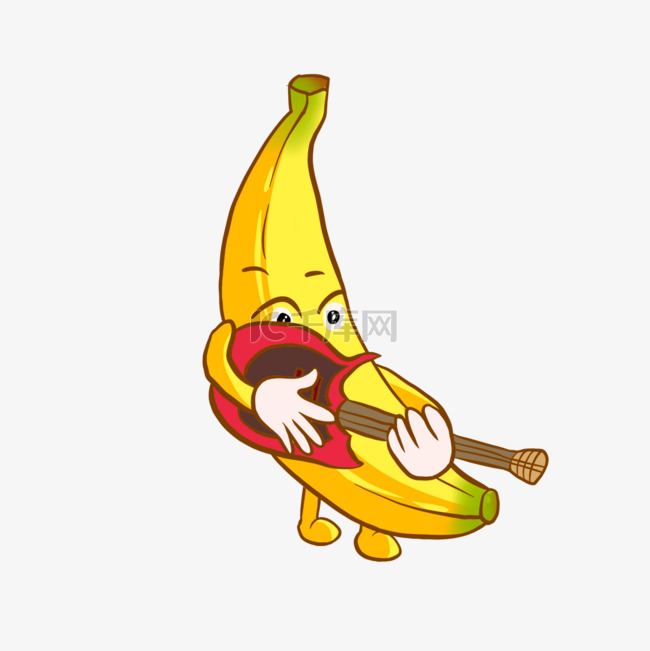 可爱香蕉人弹乐器