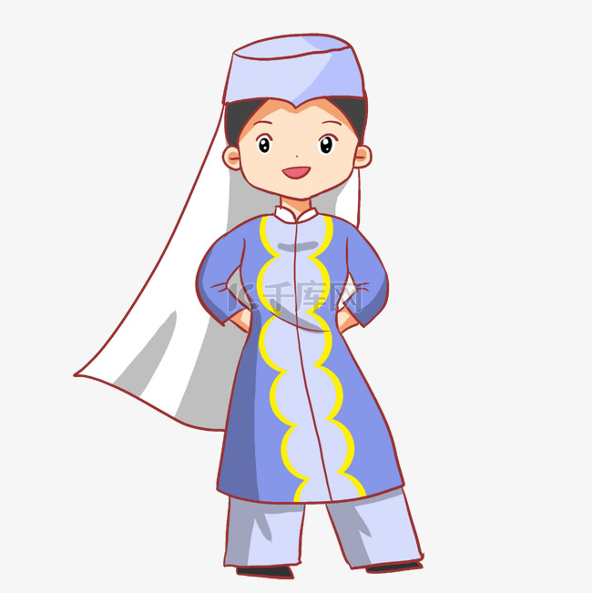 维吾尔族少数民族女孩