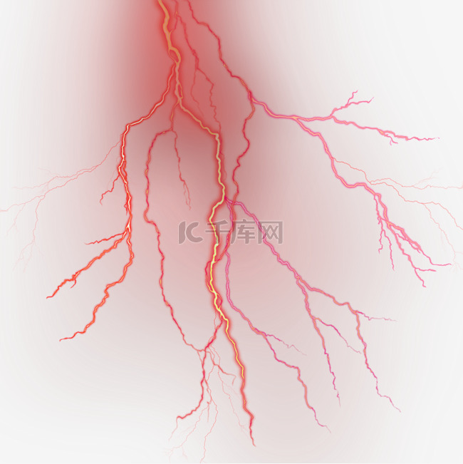 红色闪电光晕光效