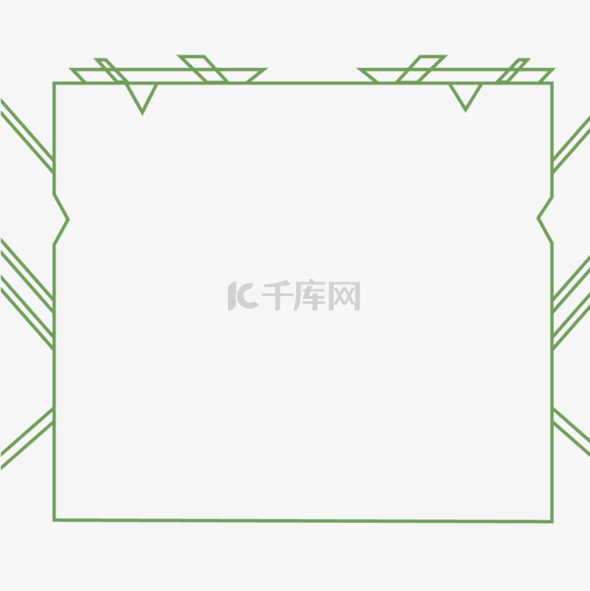 绿色科幻框架边框纹理