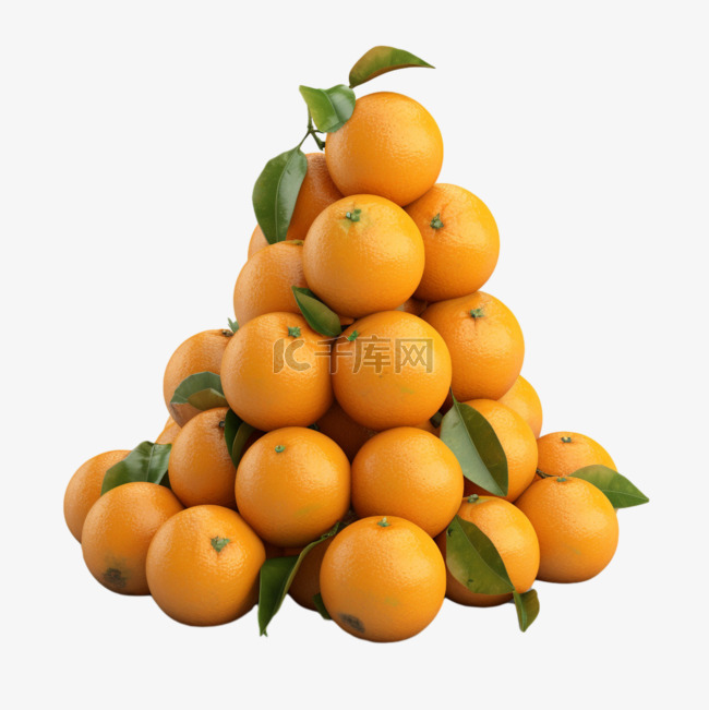 卡通手绘水果橘子