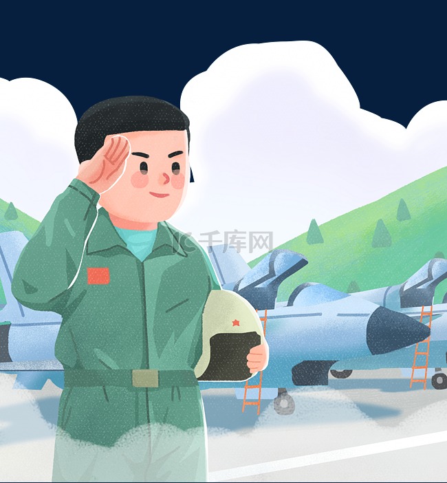 中国空军成立日飞行员