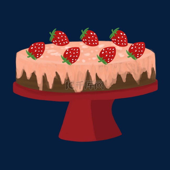 世界厨师日草莓蛋糕食物