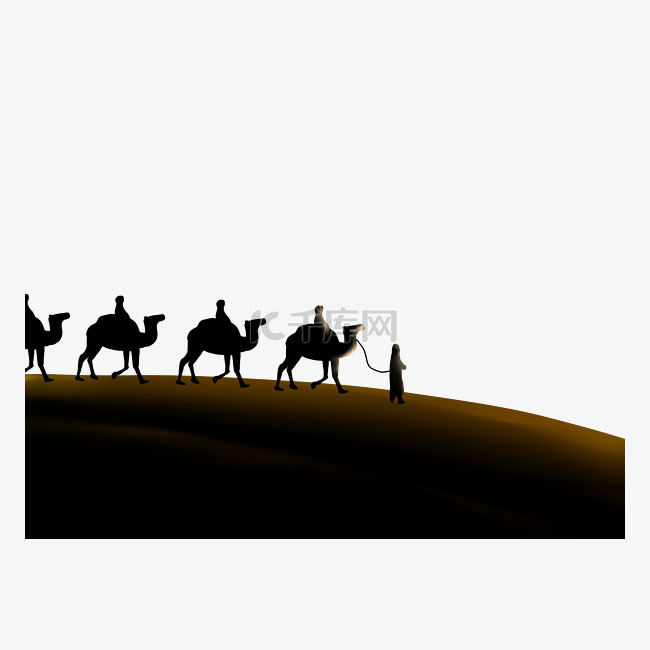 沙漠骆驼之路