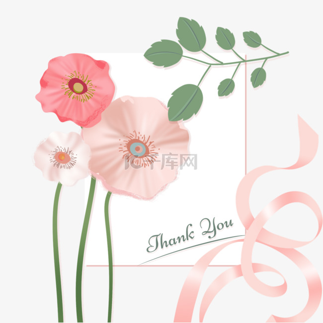 韩国花卉感恩月可爱花瓣粉色丝带