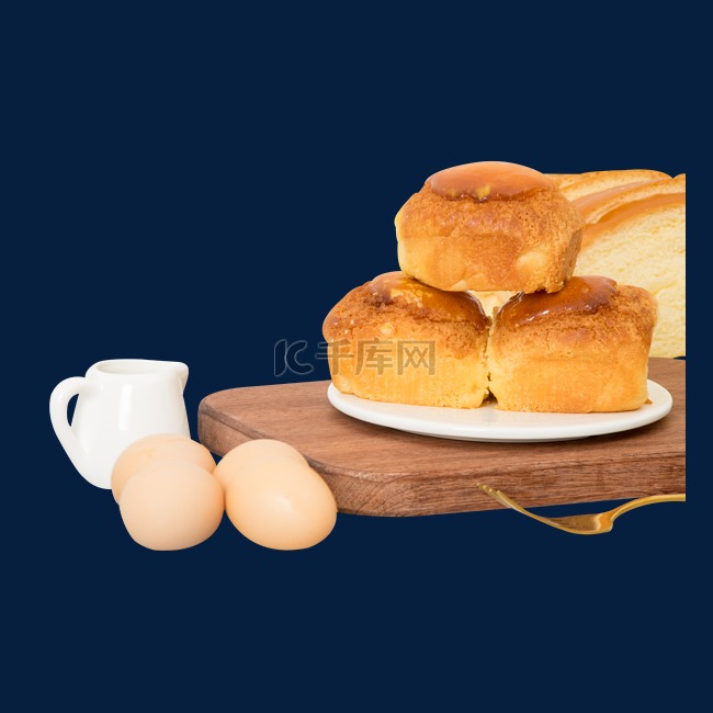 早餐面包鸡蛋牛奶