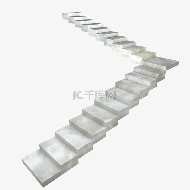 3DC4D立体建模楼梯