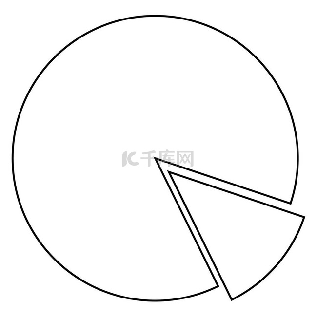 圆形图表图标黑色圆形图表图标黑
