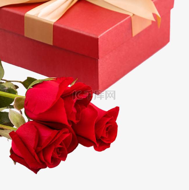 礼物礼盒红玫瑰情人节