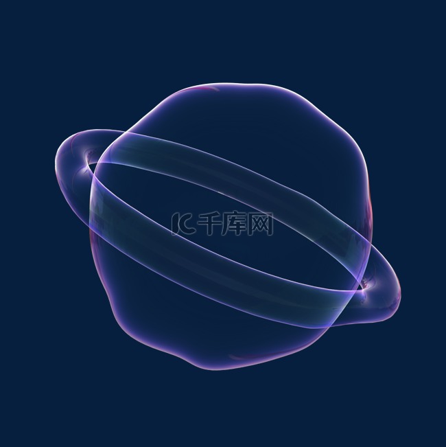 3D酸性气泡行星