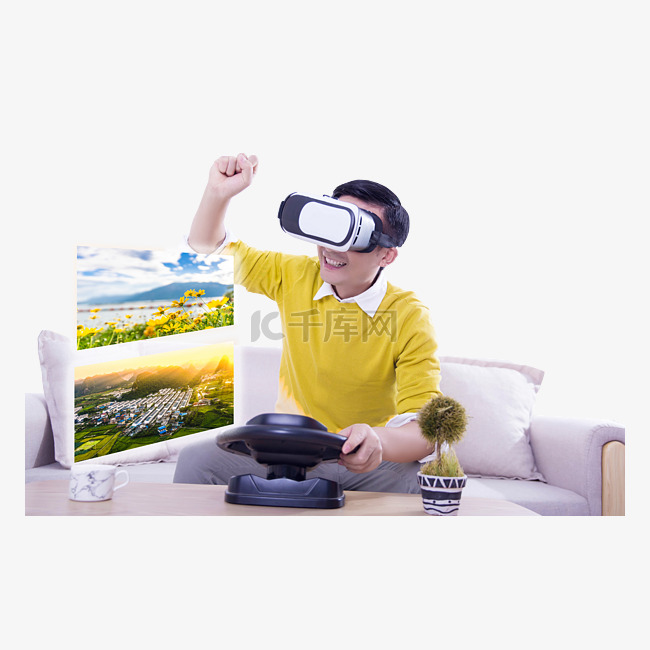 VR未来科技虚拟体验游戏人工智