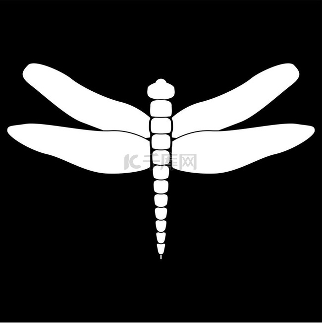 蜻蜓它是白色图标.. 蜻蜓它是