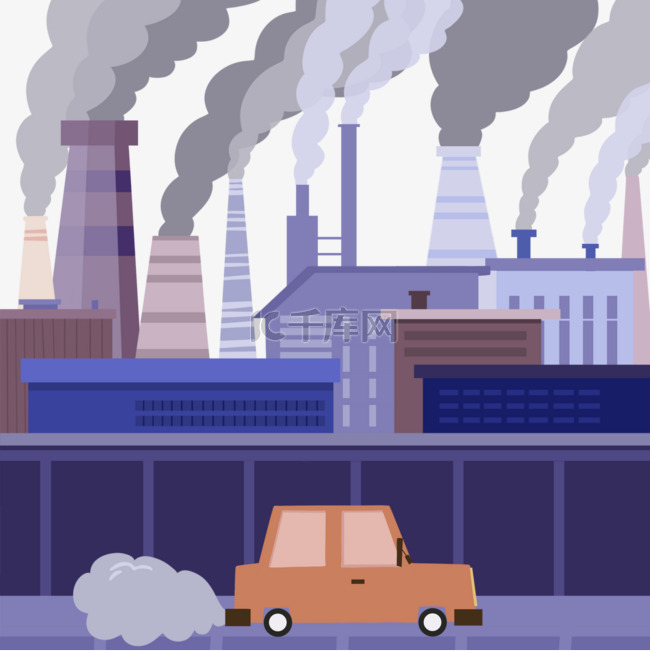 有毒气体排放废气工业污染