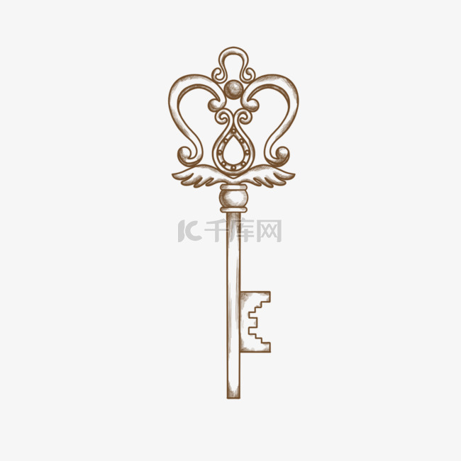欧式复古钥匙装饰品