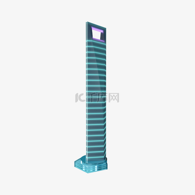 3D立体城市地标建筑上海陆家嘴