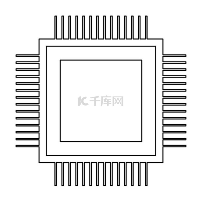 处理器图标 。