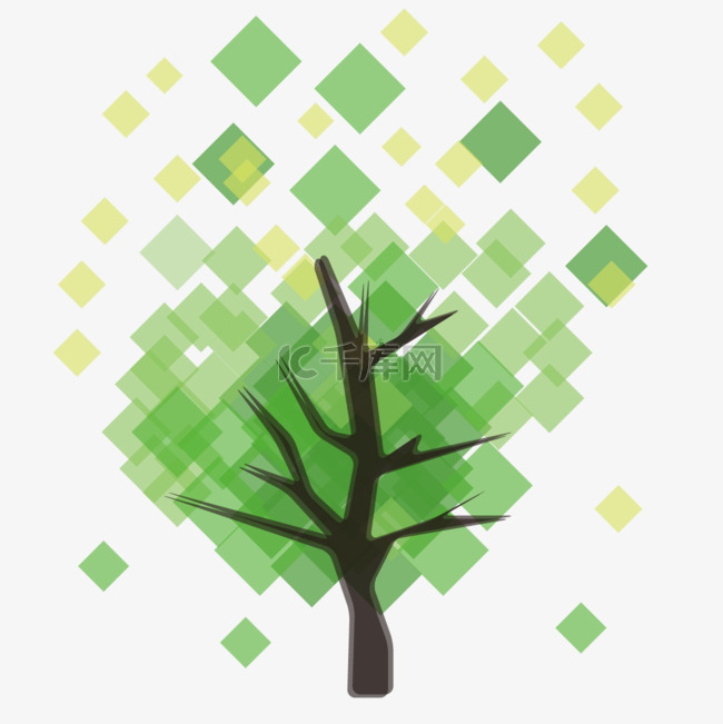 创意绿树