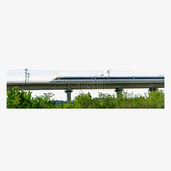 高铁列车火车桥梁