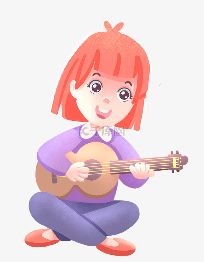 世界音乐日女孩弹吉他