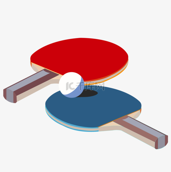 彩色一双投影质感民族风乒乓球剪