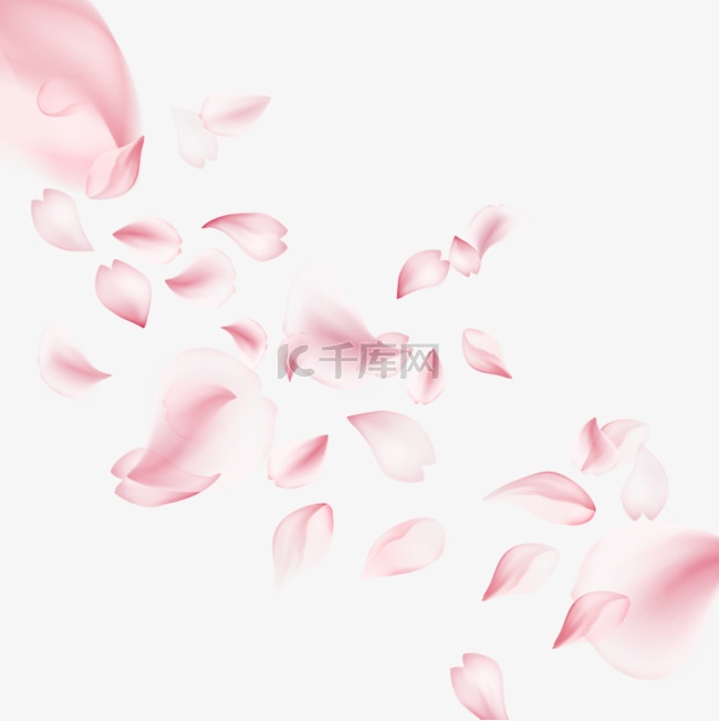 质感粉色浪漫光效樱花边框