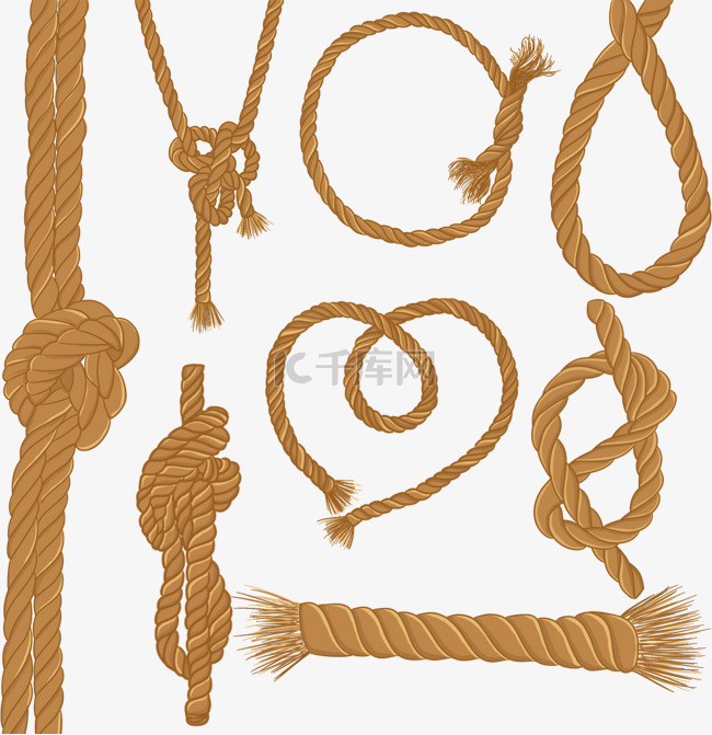 绳子麻绳捆绑木绳装饰线编织素材图片免费下载_高清装饰图案psd_千库网(图片编号13408750)