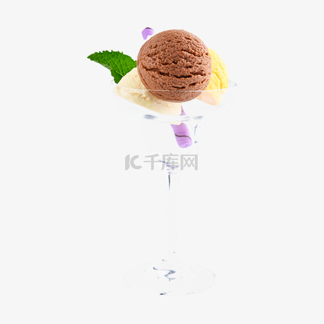 冰淇淋球形玻璃杯