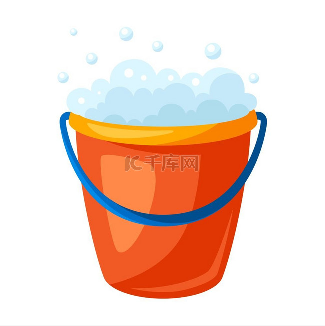 肥皂桶的图示服务设计和广告的客