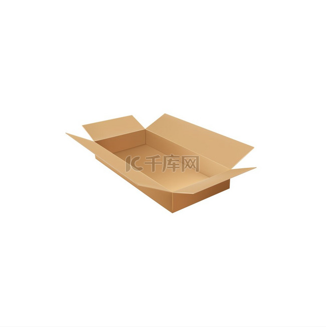 纸板容器隔离交付空盒打开包装邮