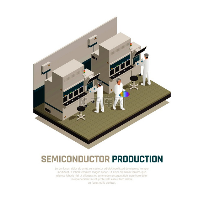 半导体芯片生产等距组成背景与电