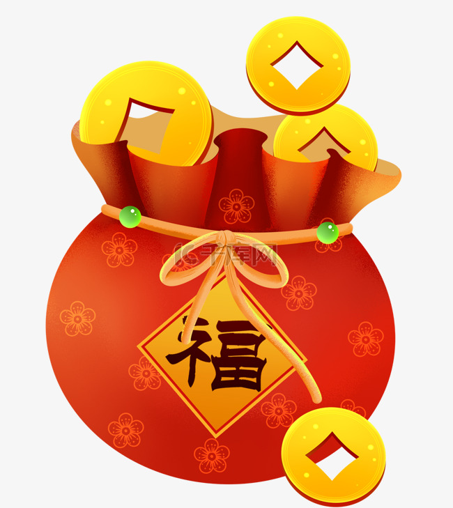 微立体促销电商新年福袋春节新年