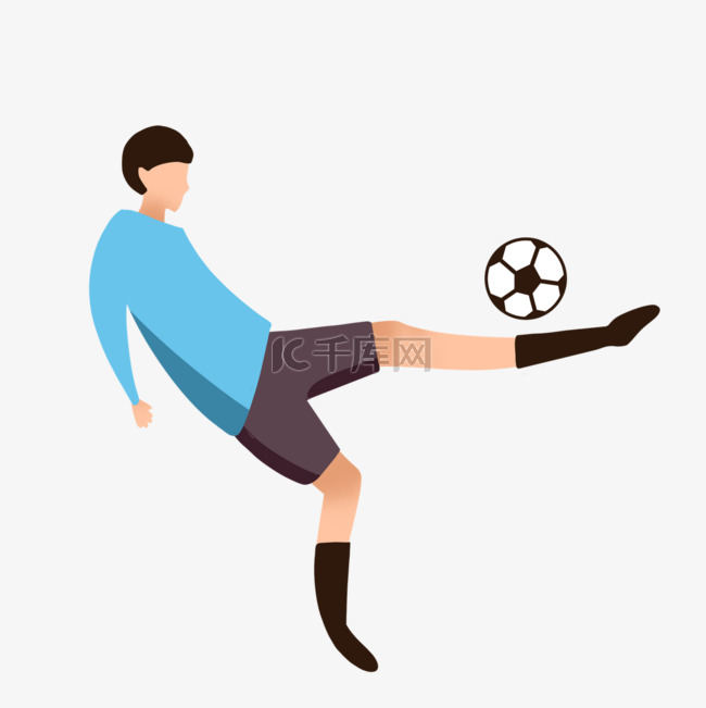 足球比赛概念运动运动员插画