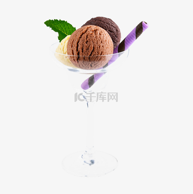 冰淇淋球形食物