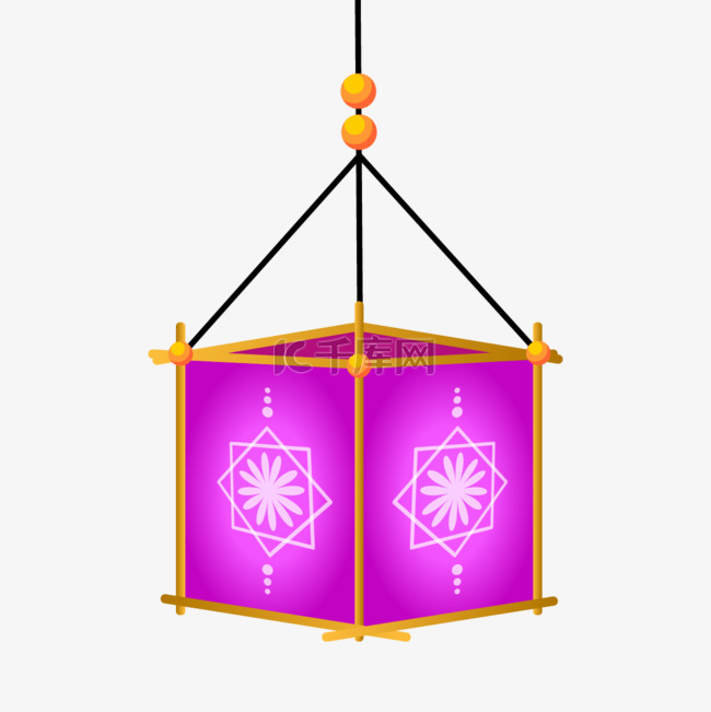 柬埔寨高棉新年紫色灯笼挂饰