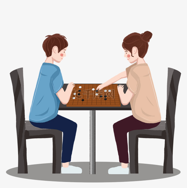 棋牌游戏下棋围棋对战人物