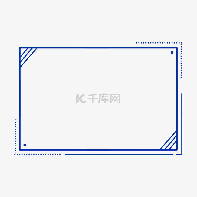 电竞克莱因蓝科技感边框