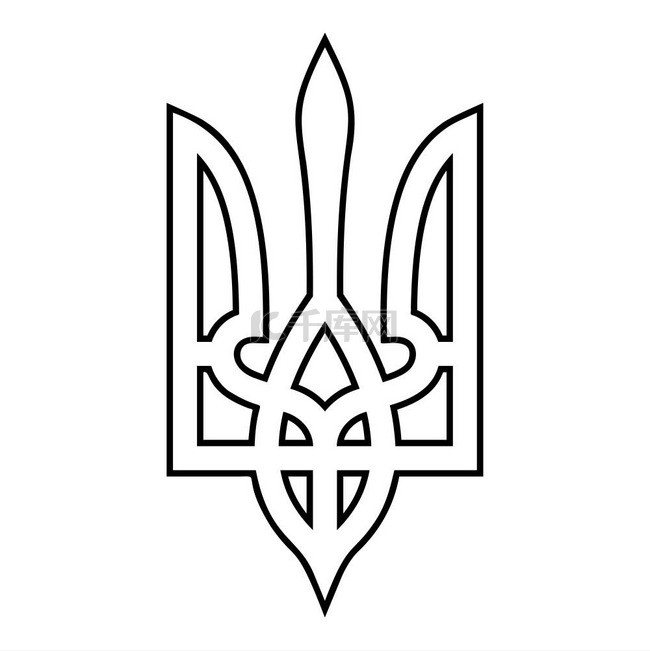 乌克兰国徽国徽乌克兰国家象征三