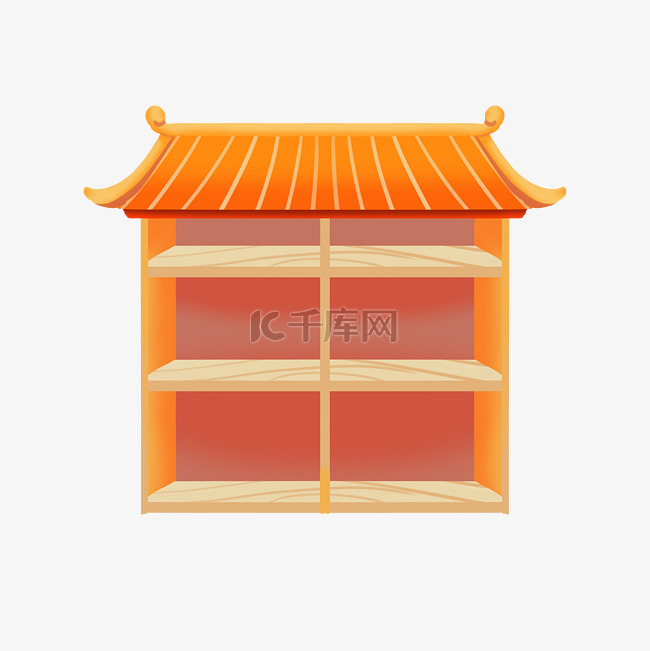 双十一商品橱窗货架木质店铺国潮