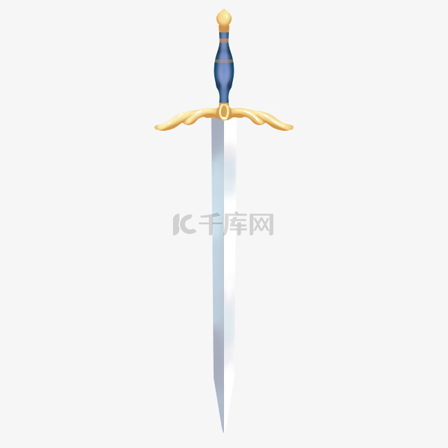 蓝色写实刀剑