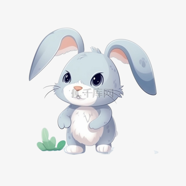 卡通可爱元素动物免抠兔子