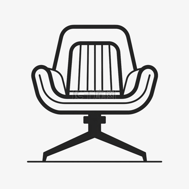 极简主义舒适旋转椅icon