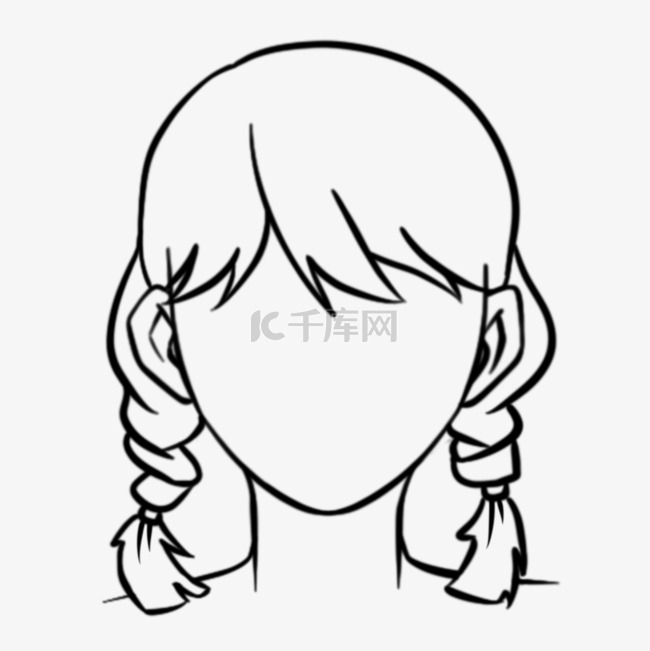 日本动漫女性人物双马尾发型