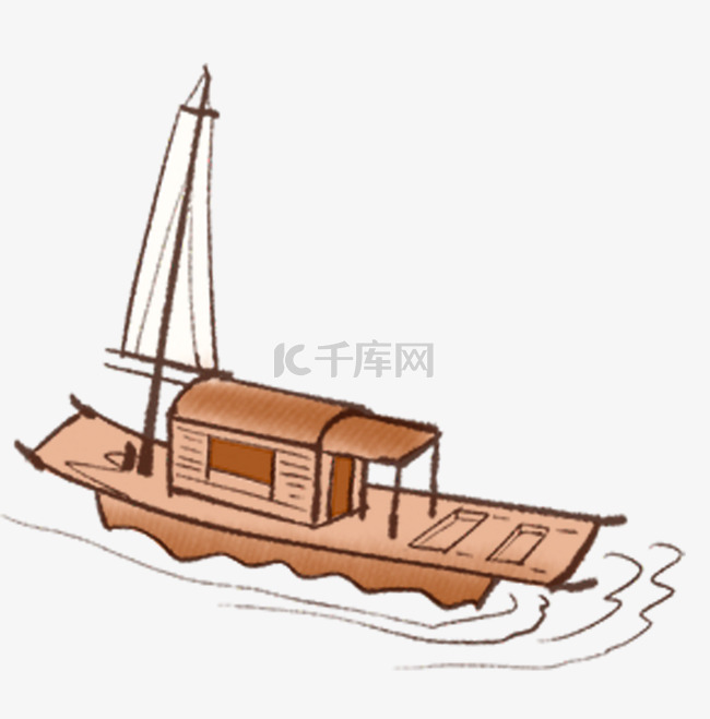 中国风小船